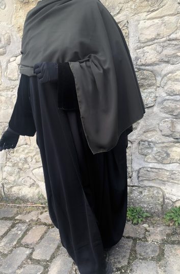 Maxi hijab prêt à enfiler - kaki foncé