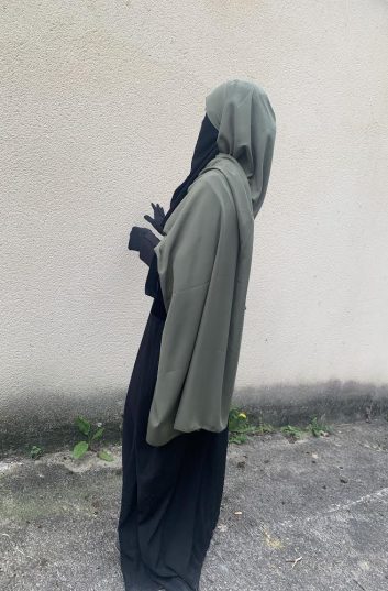 Maxi hijab prêt à enfiler - Kaki