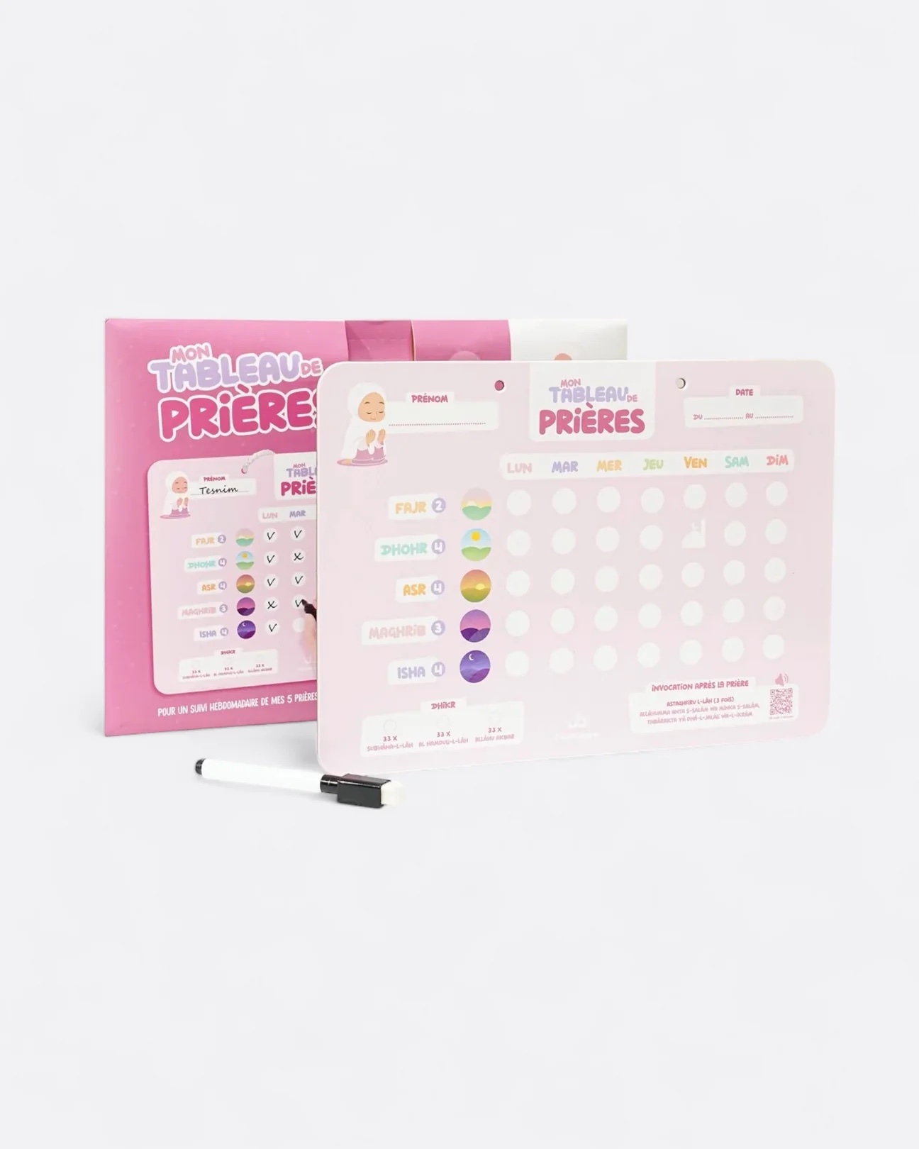 Mon tableau de prière - Rose