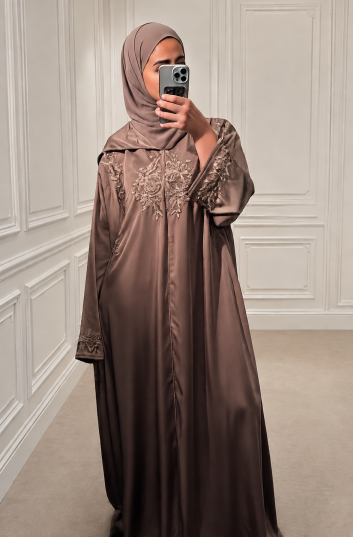 Jelaba brodé - Taupe